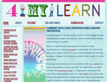 Tablet Screenshot of 4mylearn.org